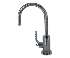 Hot Water Faucet with Contemporary Round Body & Industrial Lever Handle