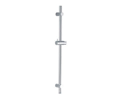 Wall Mounted Shower Rail with Bottom Outlet Integral Waterway – Round