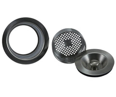 3-in-1 Complete Stopper & Strainer Unit Waste Disposer Trim – Extended Flange