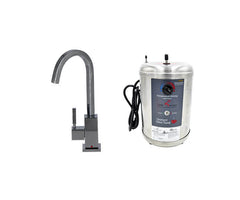 Hot Water Faucet with Contemporary Square Body & Little Gourmet® Premium Hot Water Tank