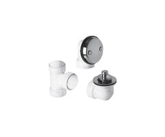 ABS Plumber's Half Kit with Economy Lift & Turn Trim (Two Hole Face Plate)