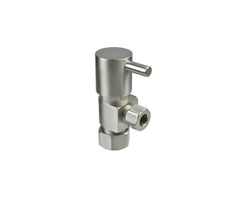 Contemporary Lever Handle with 1/4 Turn Ceramic Disc Cartridge Valve - Lead Free - Angle (1/2" Compression)