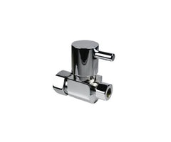 Contemporary Lever Handle with 1/4 Turn Ceramic Disc Cartridge Valve - Lead Free - Straight (1/2" Compression)
