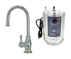 Hot Water Faucet with Traditional Curved Body & Curved Handle & Little Gourmet® Premium Hot Water Tank