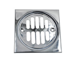 Deluxe Brass Shower Grid with Square Plate