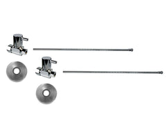 Lavatory Supply Kit - Contemporary Lever Handle with 1/4 Turn Ceramic Disc Cartridge Valve (MT5120L-NL) - Straight, No Trap