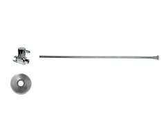 Toilet Supply Kit - Contemporary Lever Handle with 1/4 Turn Ceramic Disc Cartridge Valve (MT5120L-NL) - Straight, Flat Head Riser