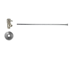 Toilet Supply Kit - Contemporary Lever Handle with 1/4 Turn Ceramic Disc Cartridge Valve (MT5003L-NL) - Angle, Flat Head Riser