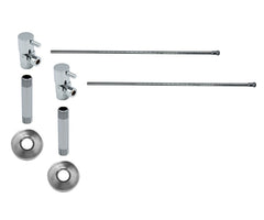 Lavatory Supply Kit - Contemporary Lever Handle with 1/4 Turn Ceramic Disc Cartridge Valve (MT5001L-NL) - Angle, No Trap