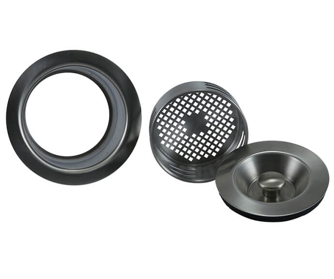 3-in-1 Complete Stopper & Strainer Unit Waste Disposer Trim – Extended Flange