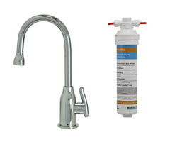 Point-of-Use Drinking Faucet with Modern Curved Body & Handle & Mountain Pure® Water Filtration System