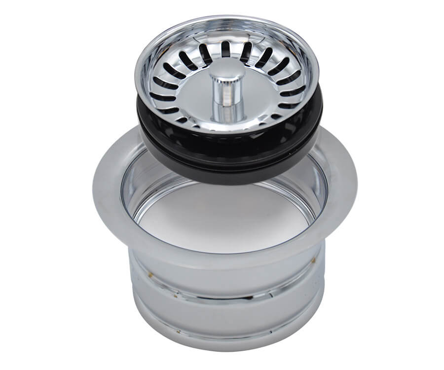 Classic – Complete Stopper & Strainer Unit Waste Disposer Trim – Extended Flange