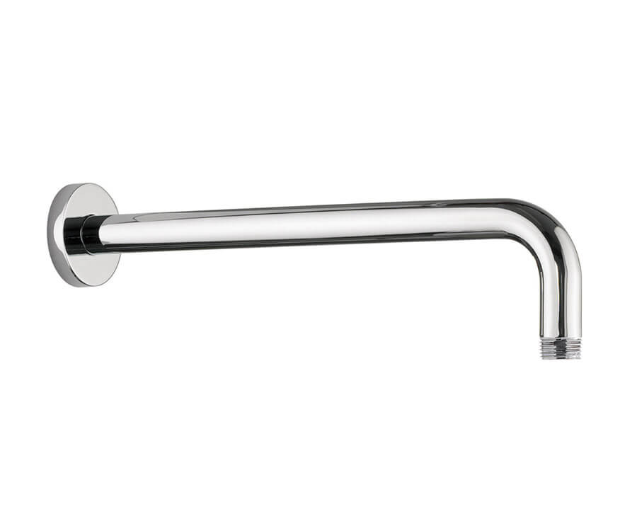 Curved Round Wall Rain Arm (12″)