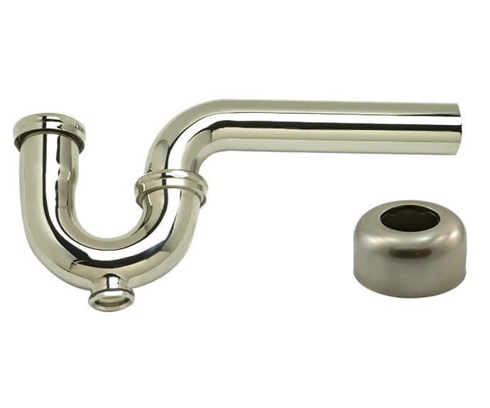 1-1/2" P-Trap - Traditional Style with Clean-Out Plug & High Box Flange