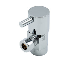 Contemporary Lever Handle with 1/4 Turn Ceramic Disc Cartridge Valve - Lead Free - Angle (1/2" Female IPS)