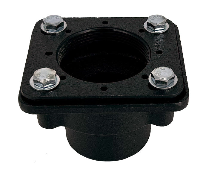 Shower Drain Body - Cast Iron Rough-In - Rectangular