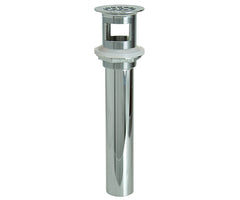 20 Hole Brass Lavatory Grid Drain - 6" Tailpiece with Overflow