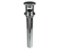 20 Hole Brass Lavatory Grid Drain - 8" Tailpiece with Overflow