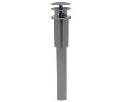 Dome Style Round Lavatory Drain - with Overflow & Stationary Dome