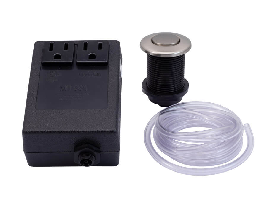 Round “Classic” Waste Disposer Air Switch with Direct Plug-In
