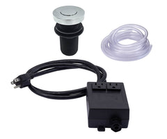 Round “Deluxe” Flush Waste Disposer Air Switch with Freedom Mount